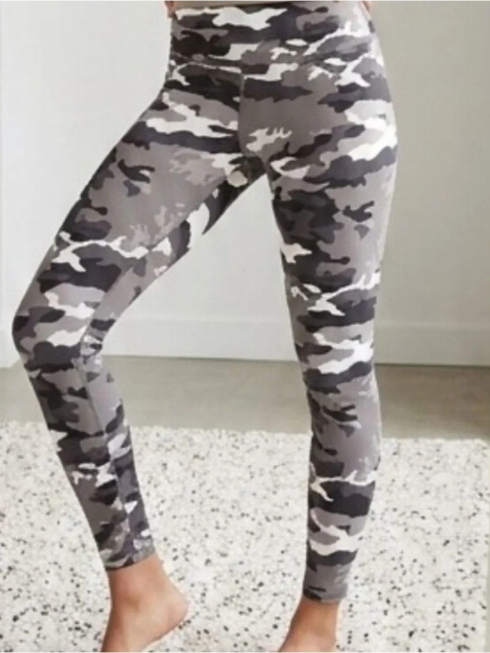 Jcrew Gray Camo High-Waist Leggings size medium